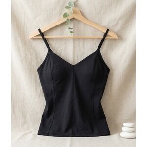 Lululemon Hugged & Held Tank Top Black Nulu Buttery Soft Yoga Camisole Size 4